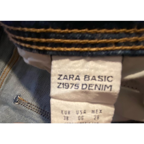 Zara Distressed Tapered Jeans - Size 6 * WJ23 - Picture 7 of 7